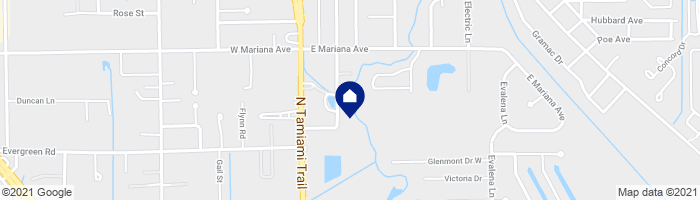 map showing home location