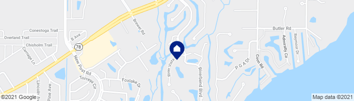 map showing home location