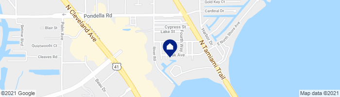 map showing home location