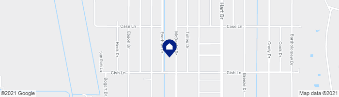 map showing home location