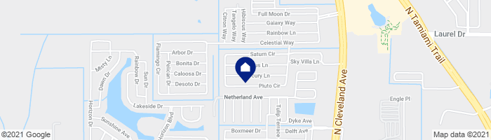 map showing home location